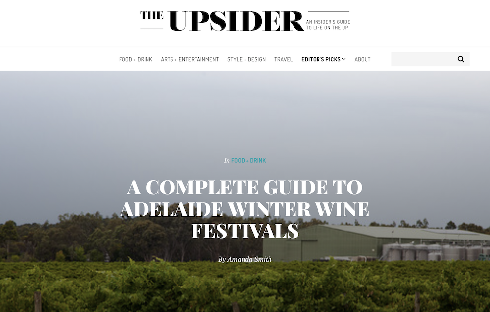 A complete guide to Adelaide winter wine festivals Amanda Smith, Writer